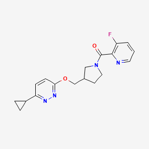 3-Cyclopropyl-6-{[1-(3-fluoropyridine-2-carbonyl)pyrrolidin-3-yl]methoxy}pyridazine