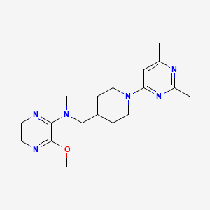 N-{[1-(2,6-dimethylpyrimidin-4-yl)piperidin-4-yl]methyl}-3-methoxy-N-methylpyrazin-2-amine