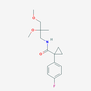 N-(2,3-dimethoxy-2-methylpropyl)-1-(4-fluorophenyl)cyclopropane-1-carboxamide