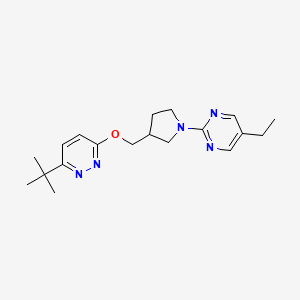 2-(3-{[(6-Tert-butylpyridazin-3-yl)oxy]methyl}pyrrolidin-1-yl)-5-ethylpyrimidine