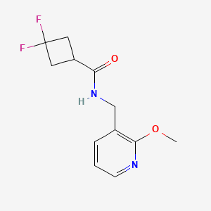 3,3-difluoro-N-[(2-methoxypyridin-3-yl)methyl]cyclobutane-1-carboxamide