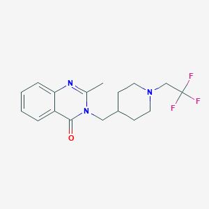 2-Methyl-3-{[1-(2,2,2-trifluoroethyl)piperidin-4-yl]methyl}-3,4-dihydroquinazolin-4-one