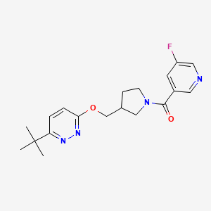 3-Tert-butyl-6-{[1-(5-fluoropyridine-3-carbonyl)pyrrolidin-3-yl]methoxy}pyridazine