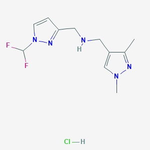 1-[1-(difluoromethyl)-1H-pyrazol-3-yl]-N-[(1,3-dimethyl-1H-pyrazol-4-yl)methyl]methanamine