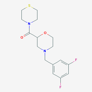 4-[(3,5-Difluorophenyl)methyl]-2-(thiomorpholine-4-carbonyl)morpholine