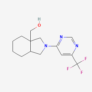 {2-[6-(trifluoromethyl)pyrimidin-4-yl]-octahydro-1H-isoindol-3a-yl}methanol