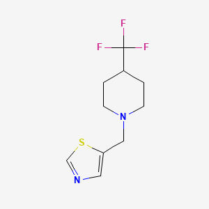 1-[(1,3-Thiazol-5-yl)methyl]-4-(trifluoromethyl)piperidine