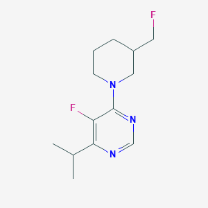 5-Fluoro-4-[3-(fluoromethyl)piperidin-1-yl]-6-(propan-2-yl)pyrimidine