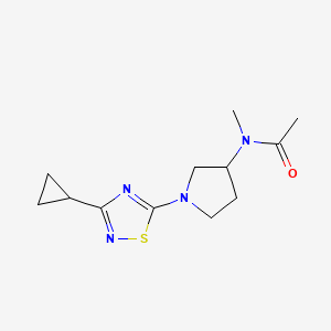 N-[1-(3-cyclopropyl-1,2,4-thiadiazol-5-yl)pyrrolidin-3-yl]-N-methylacetamide