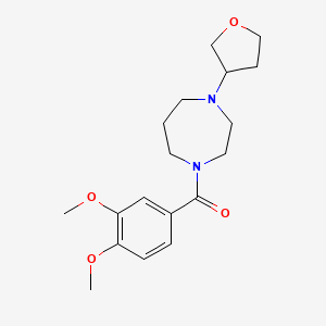 1-(3,4-Dimethoxybenzoyl)-4-(oxolan-3-yl)-1,4-diazepane