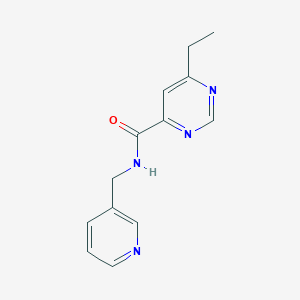 6-ethyl-N-[(pyridin-3-yl)methyl]pyrimidine-4-carboxamide