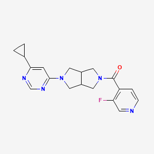 4-Cyclopropyl-6-[5-(3-fluoropyridine-4-carbonyl)-octahydropyrrolo[3,4-c]pyrrol-2-yl]pyrimidine