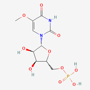 B1222942 [(2R,3S,4R,5R)-3,4-dihydroxy-5-(5-methoxy-2,4-dioxopyrimidin-1-yl)oxolan-2-yl]methyl dihydrogen phosphate CAS No. 70406-74-5