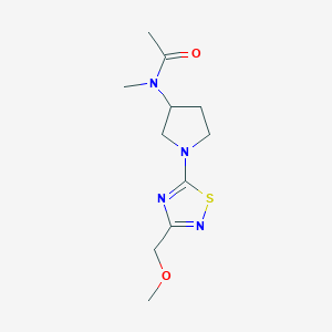 N-{1-[3-(methoxymethyl)-1,2,4-thiadiazol-5-yl]pyrrolidin-3-yl}-N-methylacetamide