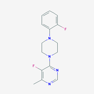 5-Fluoro-4-[4-(2-fluorophenyl)piperazin-1-yl]-6-methylpyrimidine