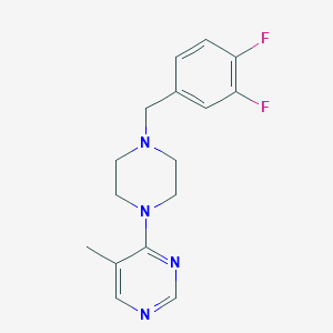 4-{4-[(3,4-Difluorophenyl)methyl]piperazin-1-yl}-5-methylpyrimidine