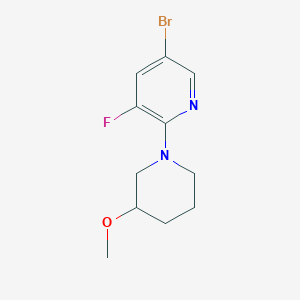 5-Bromo-3-fluoro-2-(3-methoxypiperidin-1-yl)pyridine