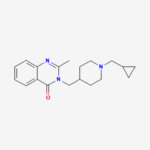 3-{[1-(Cyclopropylmethyl)piperidin-4-yl]methyl}-2-methyl-3,4-dihydroquinazolin-4-one