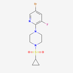 1-(5-Bromo-3-fluoropyridin-2-yl)-4-(cyclopropanesulfonyl)piperazine