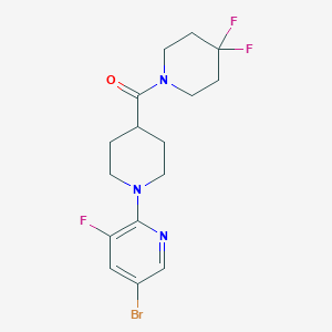 5-Bromo-2-[4-(4,4-difluoropiperidine-1-carbonyl)piperidin-1-yl]-3-fluoropyridine