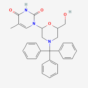 1-[6-(Hydroxymethyl)-4-tritylmorpholin-2-yl]-5-methylpyrimidine-2,4-dione