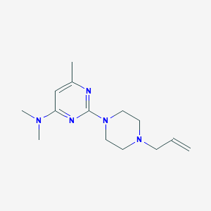 N,N,6-trimethyl-2-[4-(prop-2-en-1-yl)piperazin-1-yl]pyrimidin-4-amine