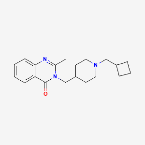 3-{[1-(Cyclobutylmethyl)piperidin-4-yl]methyl}-2-methyl-3,4-dihydroquinazolin-4-one