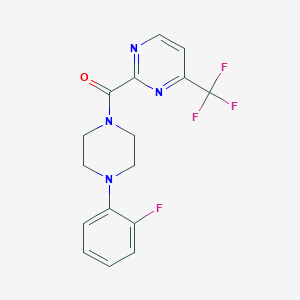 2-[4-(2-Fluorophenyl)piperazine-1-carbonyl]-4-(trifluoromethyl)pyrimidine