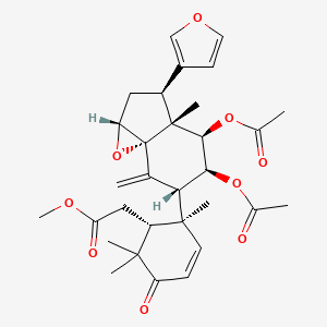 molecular formula C31H38O9 B1222966 Toonacilin CAS No. 66610-71-7