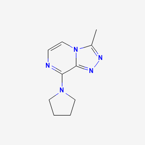 1-{3-Methyl-[1,2,4]triazolo[4,3-a]pyrazin-8-yl}pyrrolidine