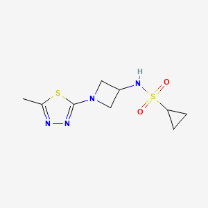 N-[1-(5-methyl-1,3,4-thiadiazol-2-yl)azetidin-3-yl]cyclopropanesulfonamide