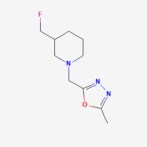 3-(Fluoromethyl)-1-[(5-methyl-1,3,4-oxadiazol-2-yl)methyl]piperidine