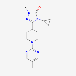 4-cyclopropyl-1-methyl-3-[1-(5-methylpyrimidin-2-yl)piperidin-4-yl]-4,5-dihydro-1H-1,2,4-triazol-5-one