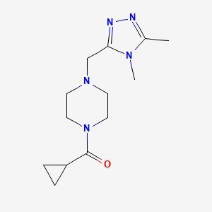 1-cyclopropanecarbonyl-4-[(4,5-dimethyl-4H-1,2,4-triazol-3-yl)methyl]piperazine