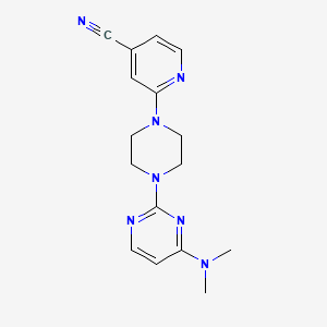 2-{4-[4-(Dimethylamino)pyrimidin-2-yl]piperazin-1-yl}pyridine-4-carbonitrile