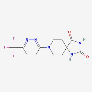 8-[6-(Trifluoromethyl)pyridazin-3-yl]-1,3,8-triazaspiro[4.5]decane-2,4-dione