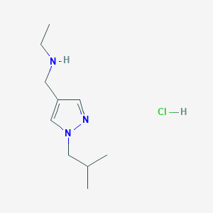 ethyl[(1-isobutyl-1H-pyrazol-4-yl)methyl]amine