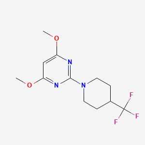 4,6-Dimethoxy-2-[4-(trifluoromethyl)piperidin-1-yl]pyrimidine