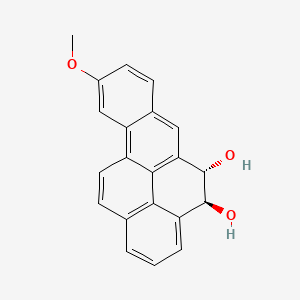 molecular formula C21H16O3 B1222986 9-Methoxy-4,5-dihydrobenzo(a)pyrene-4,5-diol CAS No. 87771-55-9