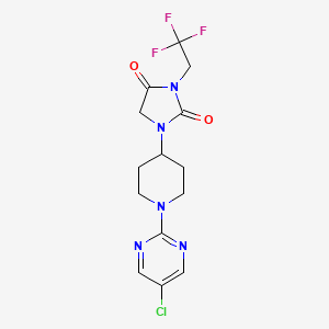 1-[1-(5-Chloropyrimidin-2-yl)piperidin-4-yl]-3-(2,2,2-trifluoroethyl)imidazolidine-2,4-dione