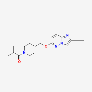 1-{4-[({2-Tert-butylimidazo[1,2-b]pyridazin-6-yl}oxy)methyl]piperidin-1-yl}-2-methylpropan-1-one