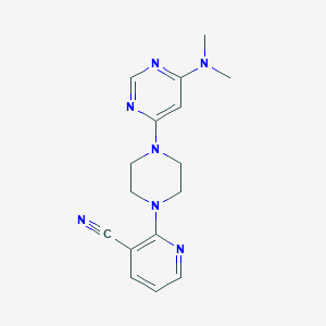 2-{4-[6-(Dimethylamino)pyrimidin-4-yl]piperazin-1-yl}pyridine-3-carbonitrile