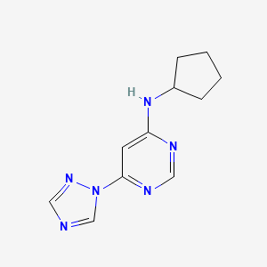 N-cyclopentyl-6-(1H-1,2,4-triazol-1-yl)pyrimidin-4-amine