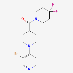 3-Bromo-4-[4-(4,4-difluoropiperidine-1-carbonyl)piperidin-1-yl]pyridine