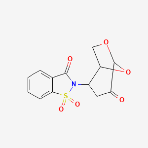 2-[(2S,5R)-4-Oxo-6,8-dioxabicyclo[3.2.1]oct-2-yl]-1,2-benzisothiazol-3(2H)-one 1,1-dioxide