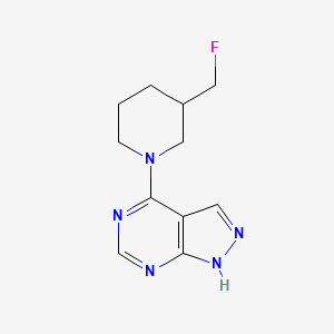 3-(fluoromethyl)-1-{1H-pyrazolo[3,4-d]pyrimidin-4-yl}piperidine