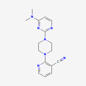 2-{4-[4-(Dimethylamino)pyrimidin-2-yl]piperazin-1-yl}pyridine-3-carbonitrile