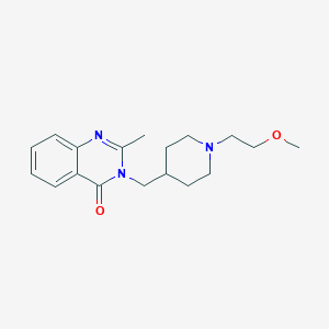 3-{[1-(2-Methoxyethyl)piperidin-4-yl]methyl}-2-methyl-3,4-dihydroquinazolin-4-one