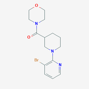 4-[1-(3-Bromopyridin-2-yl)piperidine-3-carbonyl]morpholine