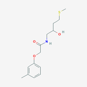 molecular formula C14H21NO3S B12230039 n-[2-Hydroxy-4-(methylsulfanyl)butyl]-2-(3-methylphenoxy)acetamide 